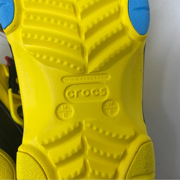 CROCS | Shoes | New Crocs Pacman All Terrain Clog Jibbitz Yellow Black ...